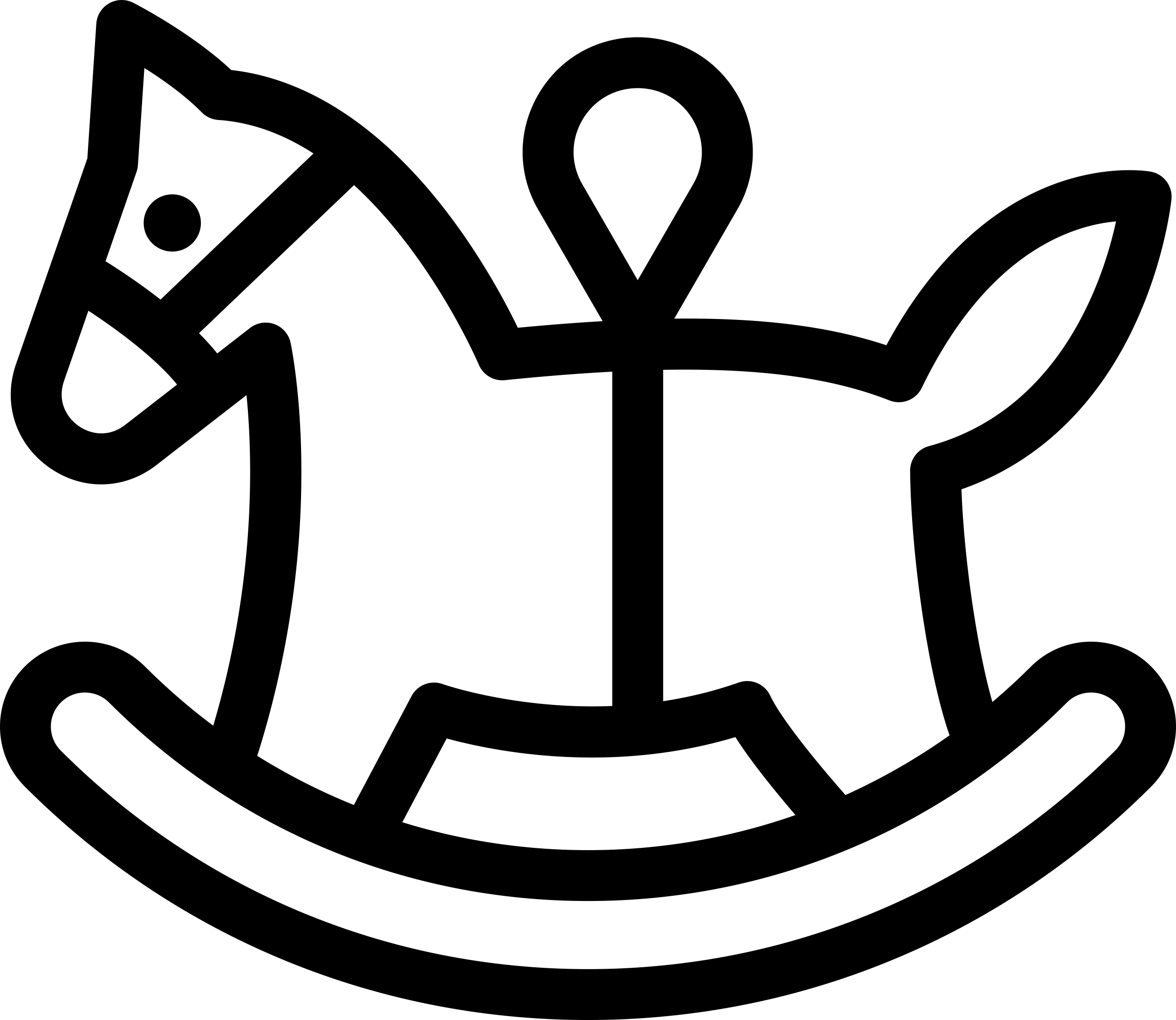 Rocking Horse Simple Line Art Svg Free Vectors